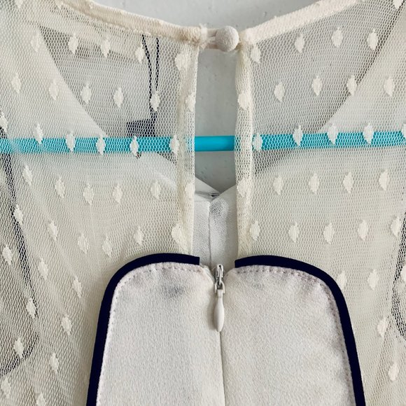 Sold Sugarlips White Pleated Lace A Line Dress - Picture 9 of 12